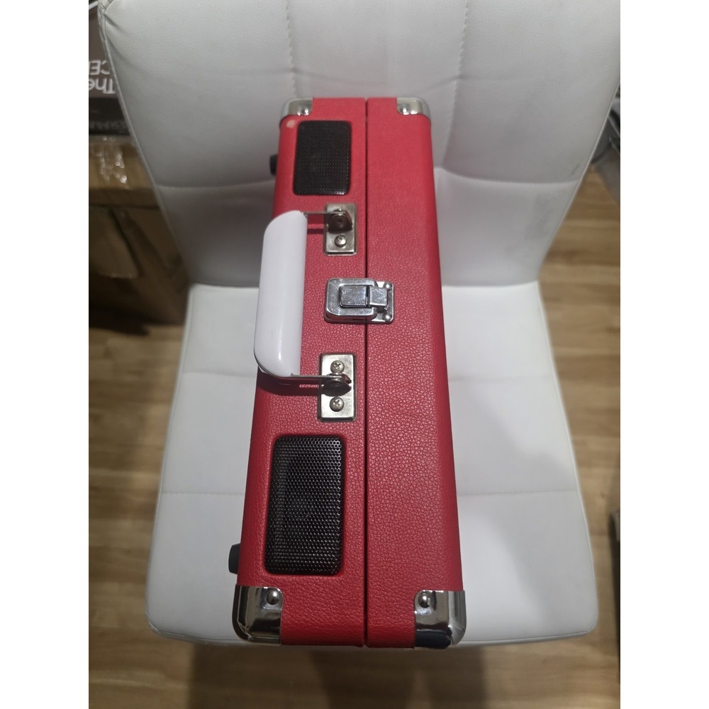 Crosley CR8065D-RE Red Bluetooth Turntable Record Player, Pitch & Volume Control - Picture 4 of 6